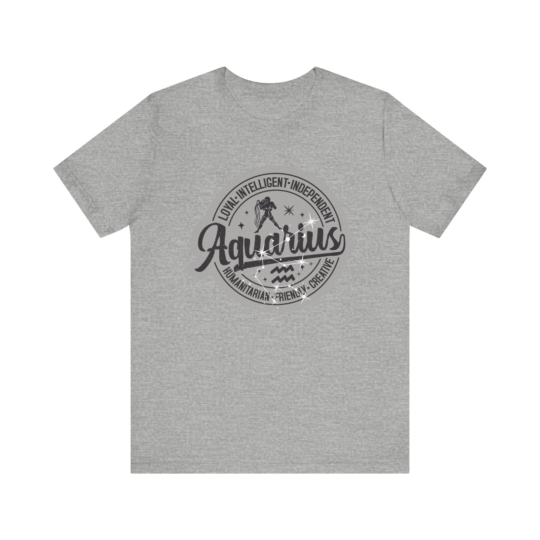 Aquarius Zodiac Unisex Casual Classic Jersey Short Sleeve Tee